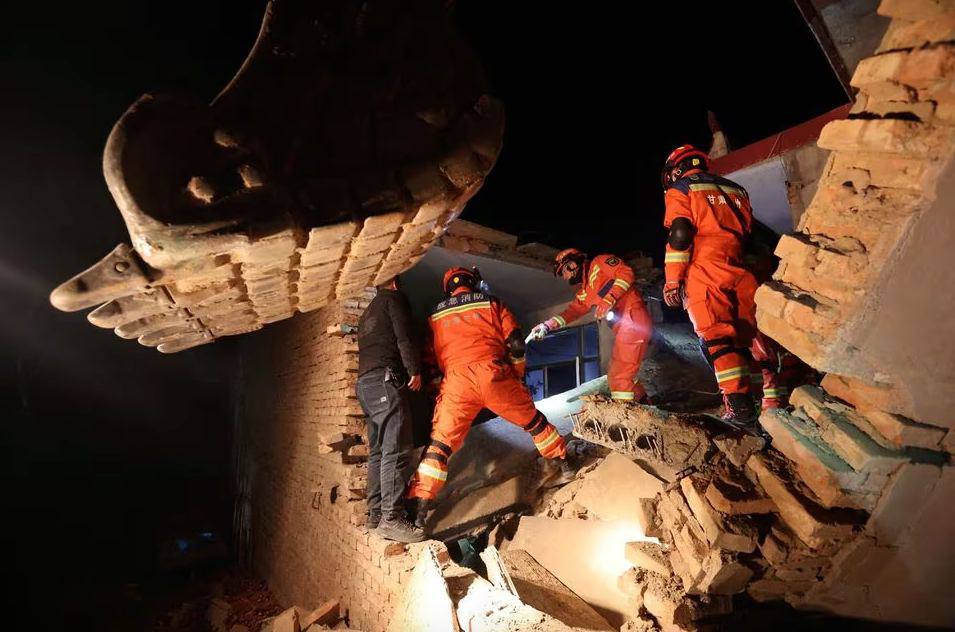 Captured on camera: Moments of terror unfold as a powerful earthquake rattles China’s Gansu Region.