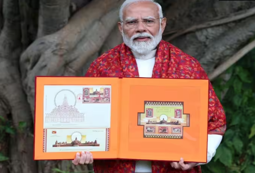 PM Modi Unveils Stamps for Shri Ram Janmabhoomi Mandir