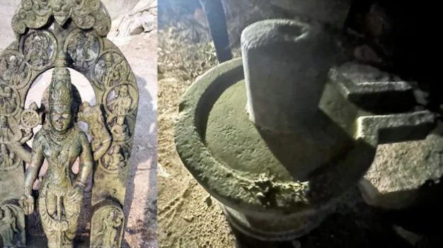 Centuries-Old Vishnu Idol Resembling Ram Lalla Found in Karnataka’s Krishna River
