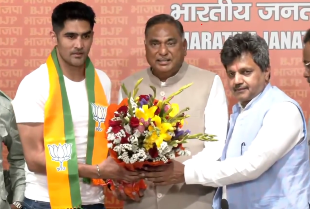 Boxer Vijender Singh Makes Switch from Congress to BJP