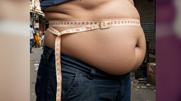 How much weight counts as obesity in India