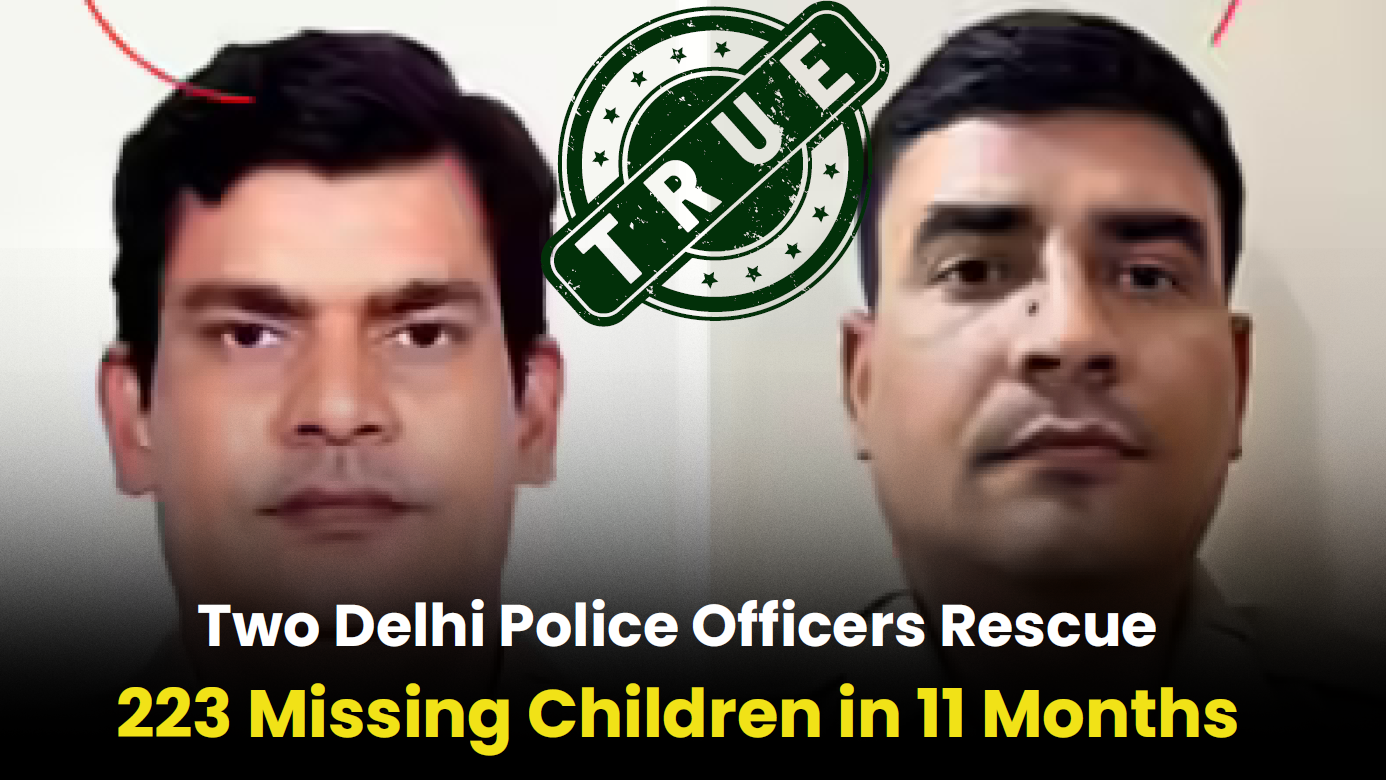 Two Delhi Police Officers Rescue 223 Missing Children in 11 Months