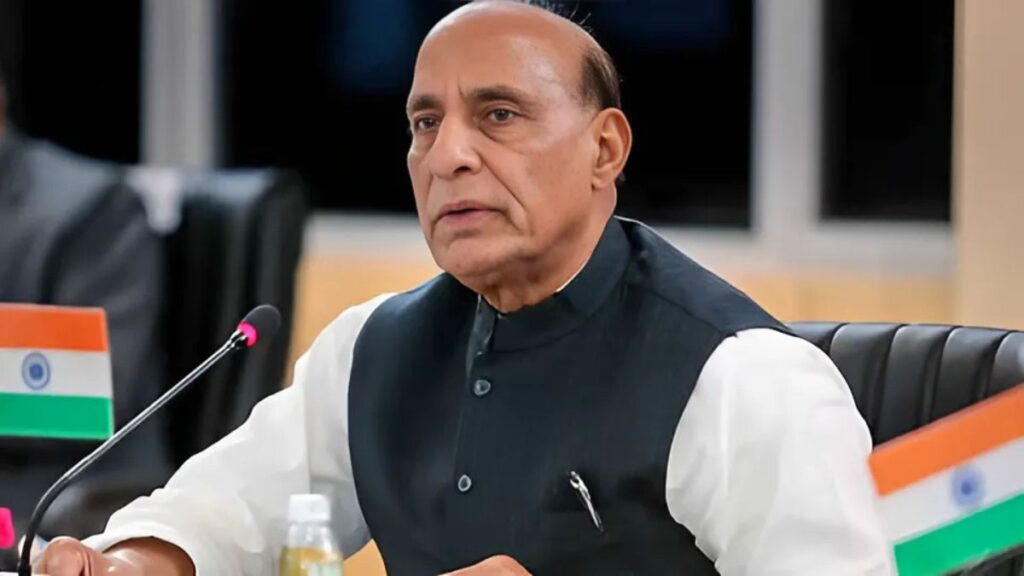 In defense, Rajnath Singh emphasizes self-reliance and introduces the Sudarshan Chakra System.