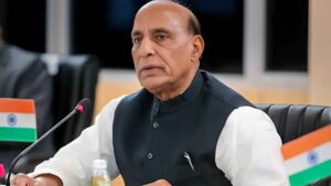 In defense, Rajnath Singh emphasizes self-reliance and introduces the Sudarshan Chakra System.