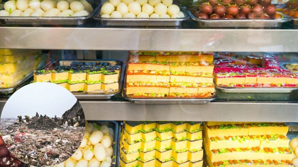 Illegal Sweet Factory Operating in Sangam Vihar, Residents Complain of Stench and Filth