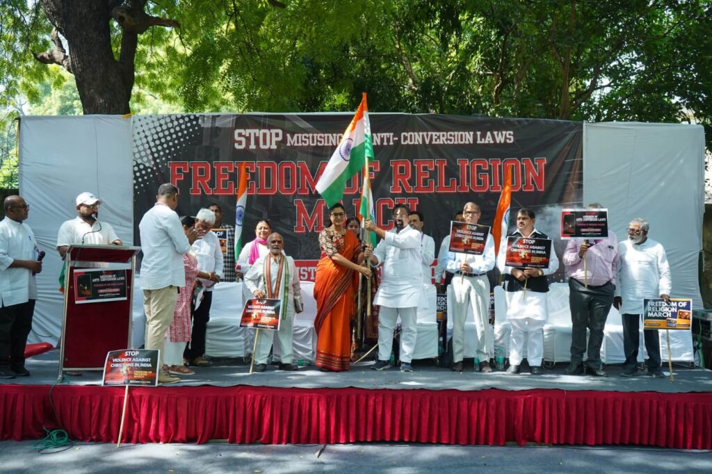 Nationwide Freedom of Religion March Kicks Off from Delhi’s Jantar-Mantar