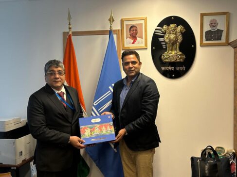 Ramalaya Foundation Showcases Shri Krishna Leela Collection to Ambassador Vishal V. Sharma in Paris