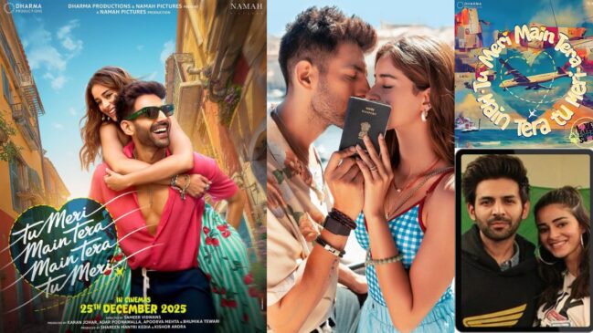 A Romantic Gift This Christmas! Ananya Panday and Kartik Aaryan Reunite for ‘Tu Mera Main Tera, Main Tera Tu Meri’