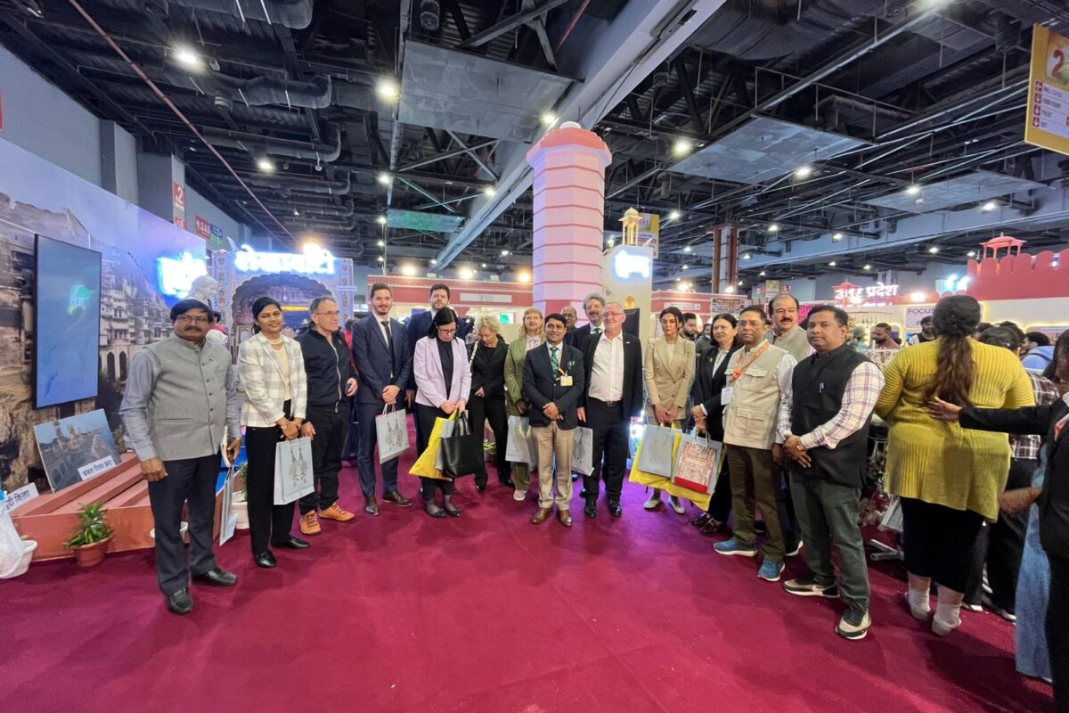 Steady Visitor Flow at Rajasthan Pavilion as Romanian Delegation Shows Keen Interest