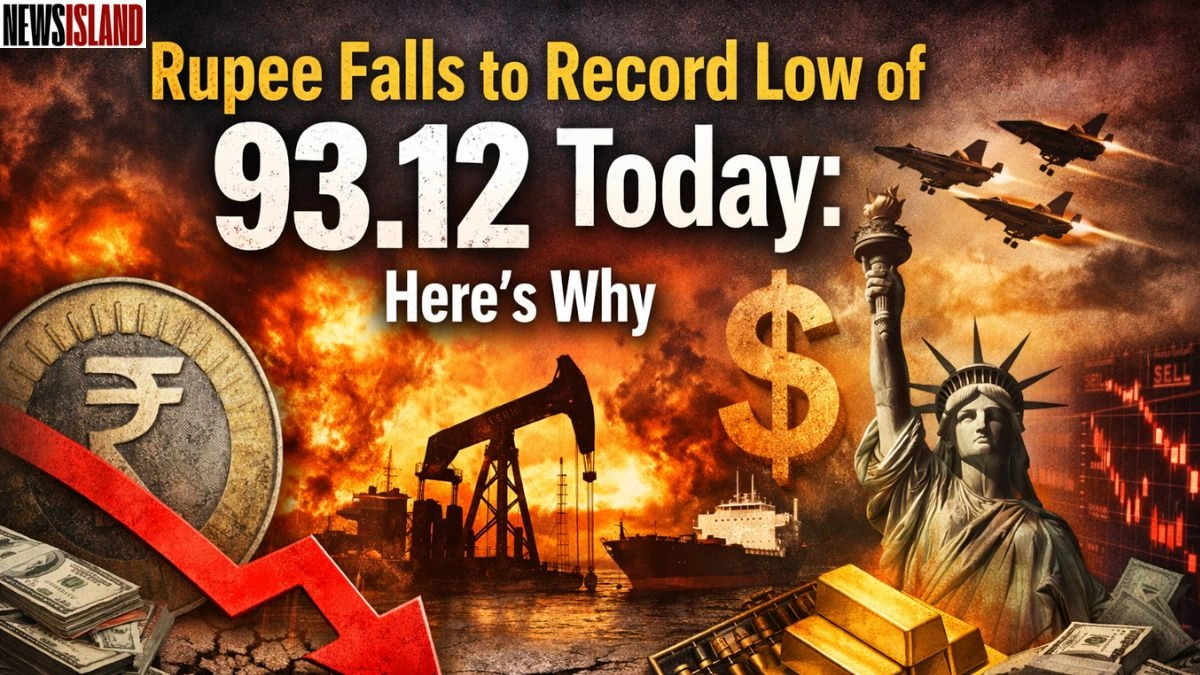 Rupee Falls to Record Low of 93.12 Today: Here’s Why