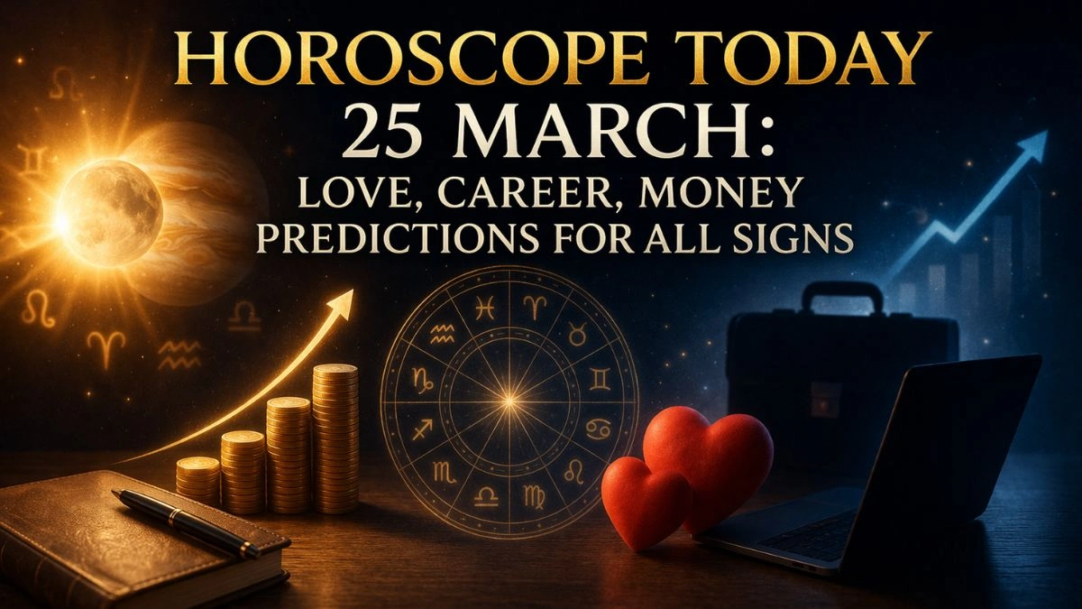 Today Horoscope 25 March: Love, Career, Money Predictions for All Signs