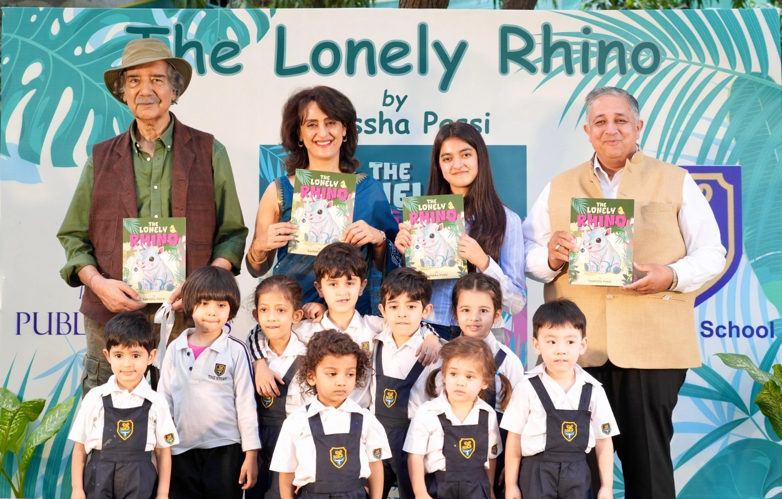 Young Author Saessha Passi’s The Lonely Rhino Launched by Mike Pandey and Shivani Wazir Pasrich, From Classroom to Conservation, by Milap Publications