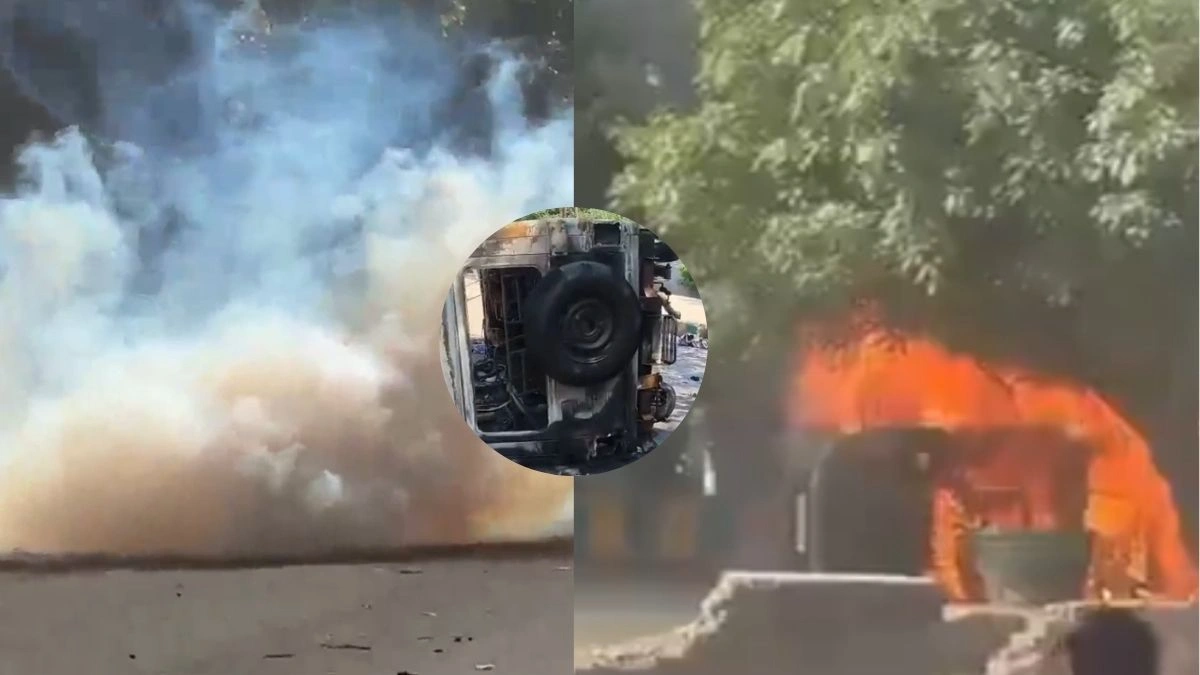 Wage Hike Protest Turns Violent in Noida: Vehicles Damaged, Roads Blocked