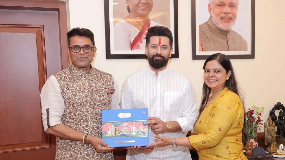 Ramalaya Presents Vision for Youth and Cultural Revival During Meeting with Chirag Paswan