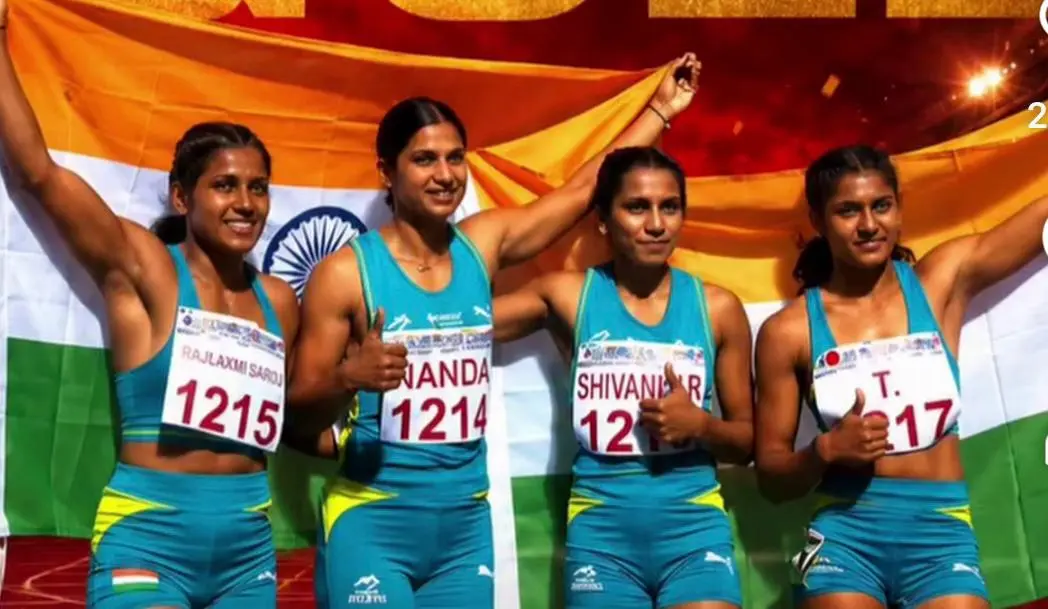 Women’s 4×100m Relay Team Wins Gold for India at New Taipei City Athletics Open 2026 with Record-Equalling Run