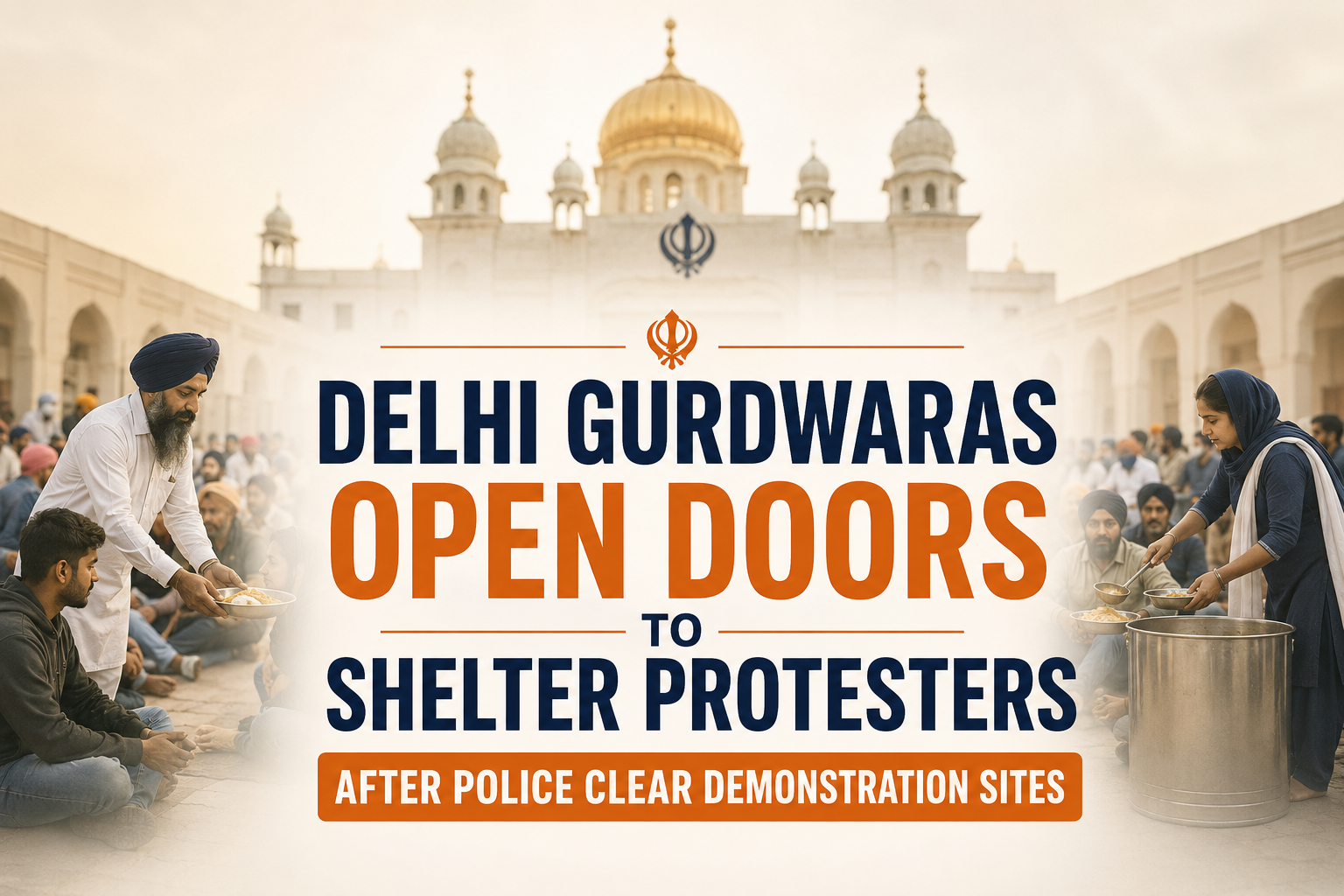 Delhi Gurdwaras Open Doors to Shelter Protesters After Police Clear Demonstration Sites