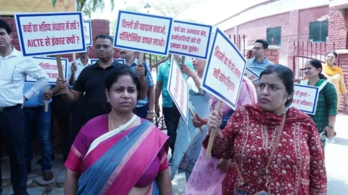 Technical Education Officers Hold Peaceful March in Delhi Following GOFTE's Call