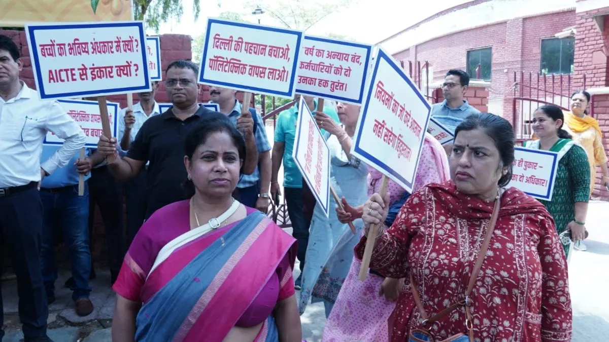 Technical Education Officers Hold Peaceful March in Delhi Following GOFTE's Call