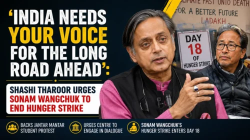 'India Needs Your Voice for the Long Road Ahead': Shashi Tharoor Urges Sonam Wangchuk to End Hunger Strike