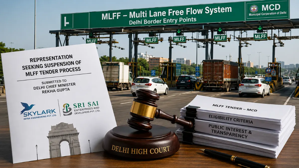 MLFF Tender Row: Skylark, Sri Sai Request Delhi Government to Pause Process Pending High Court Decision