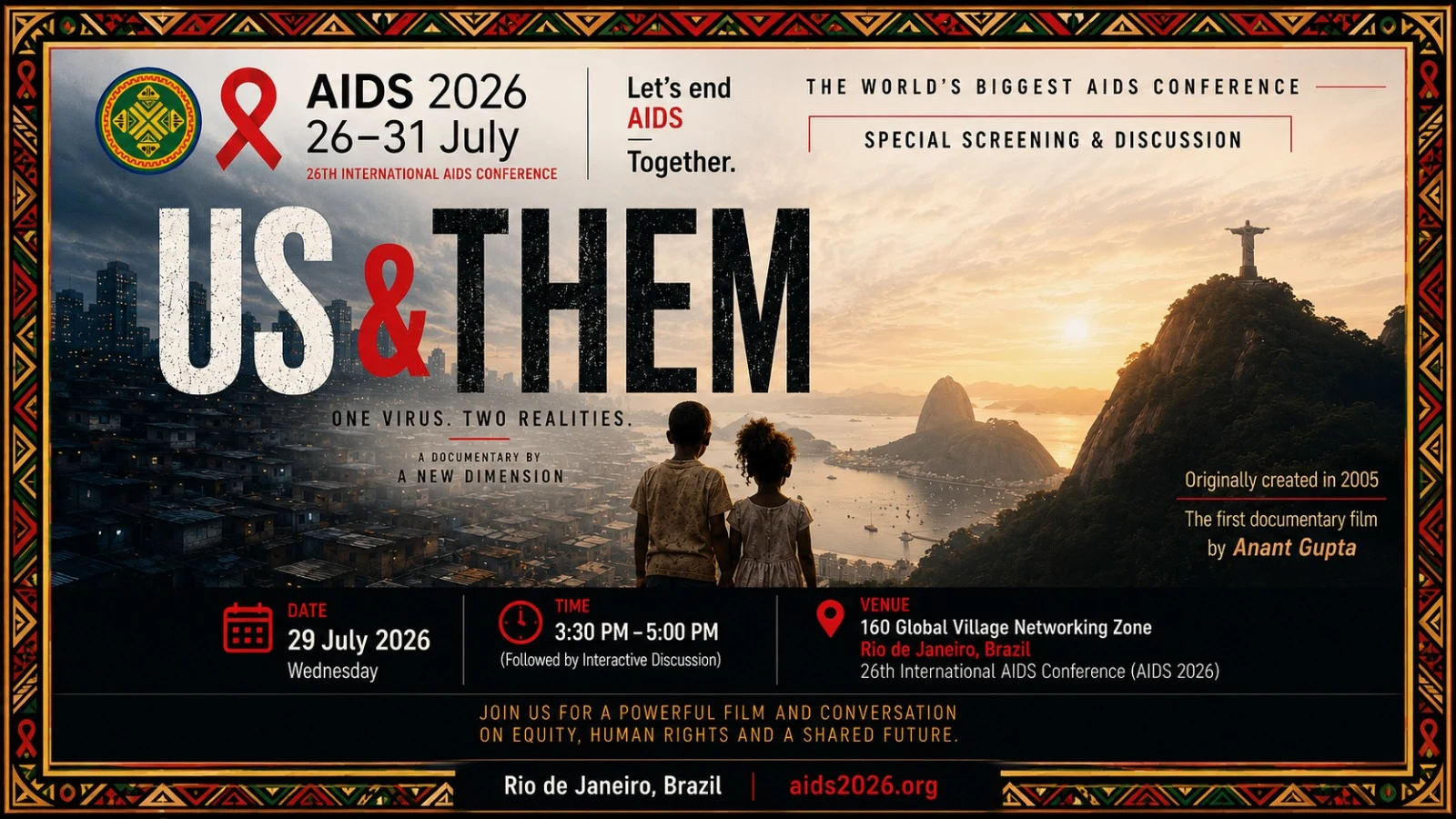 Anant Gupta's HIV Awareness Docu-Drama 'Us & Them' to Be Screened at the World's Largest AIDS Conference