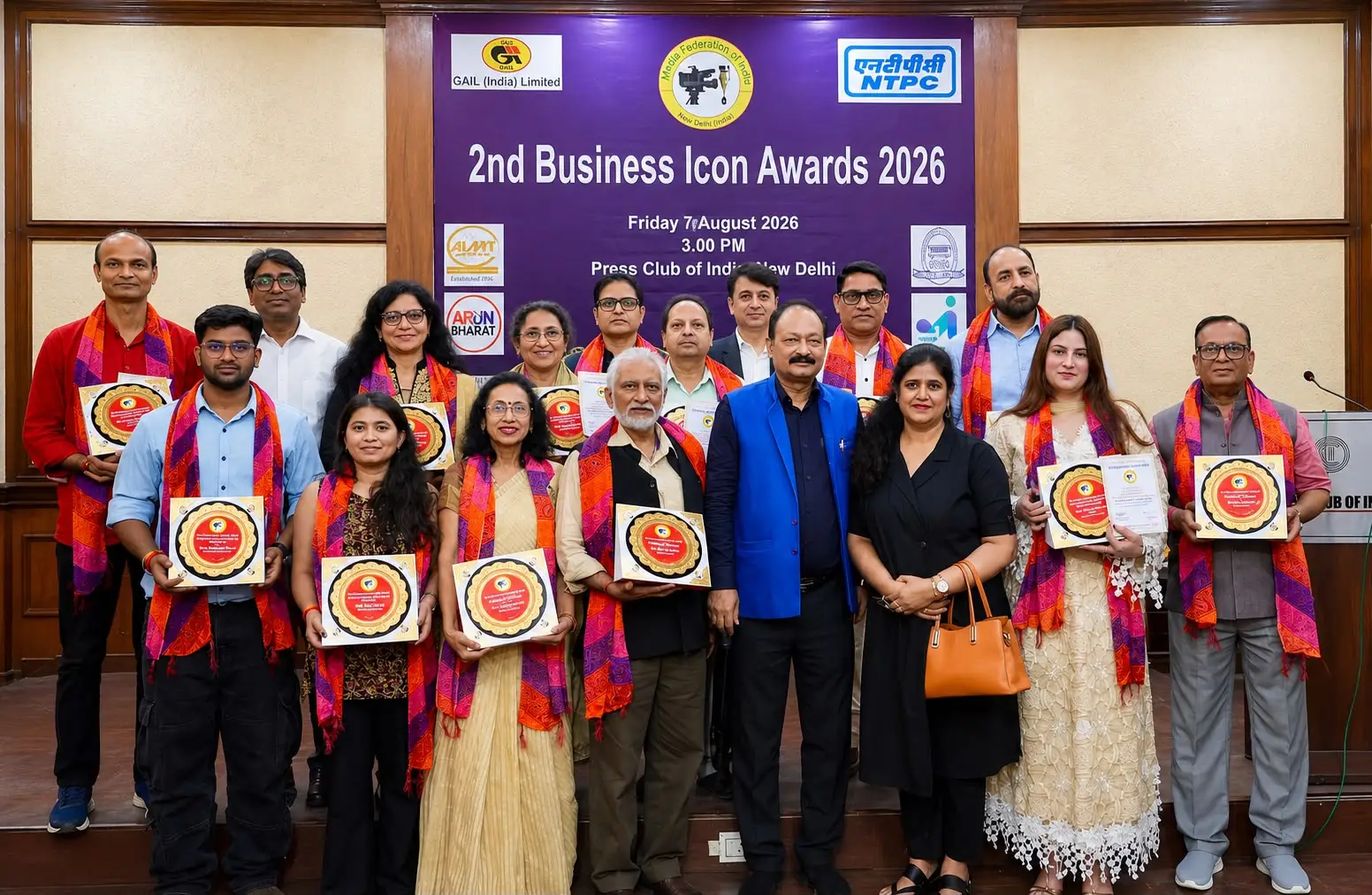 Media Federation of India Honours Business, Healthcare, Transport, Media and Public Service Achievers at 2nd Business Icon Awards 2026