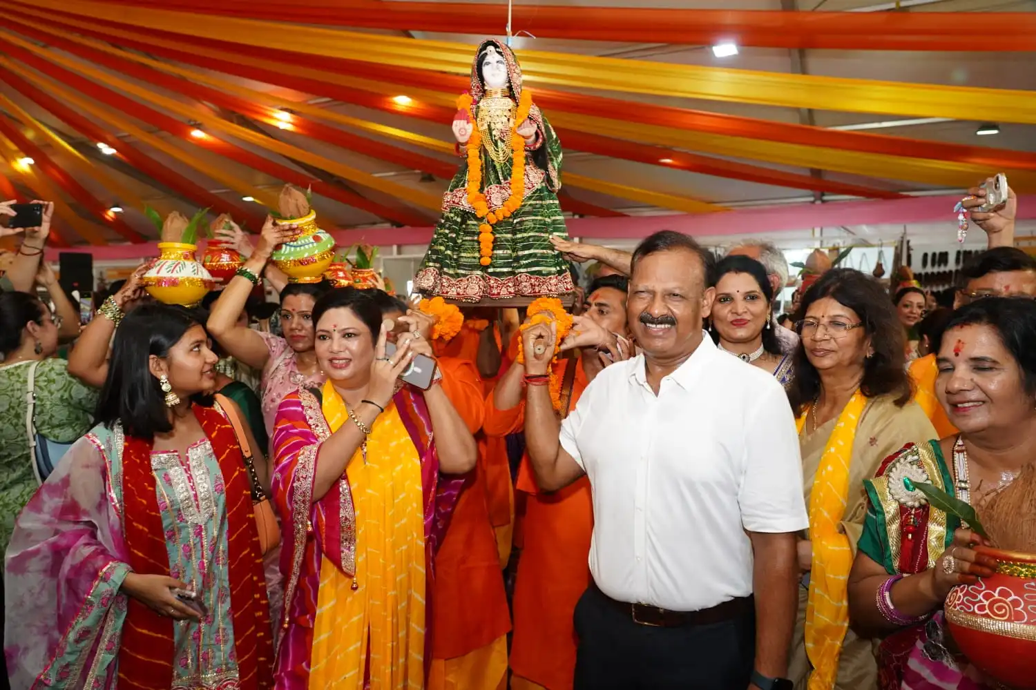 Traditional Teej Procession Marks the Beginning of Teejotsav 2026 at Bikaner House