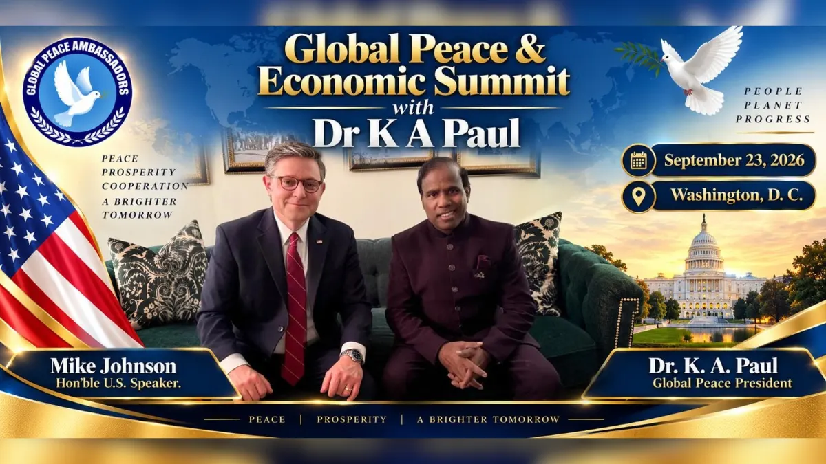 Major Global Peace Gathering to Take Place in Washington Tomorrow