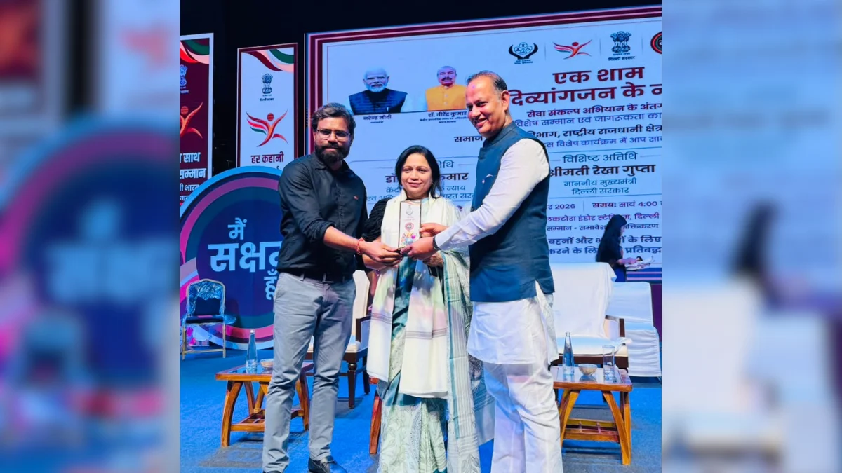 Parul Singh Honoured for Promoting Para-Sports in Delhi