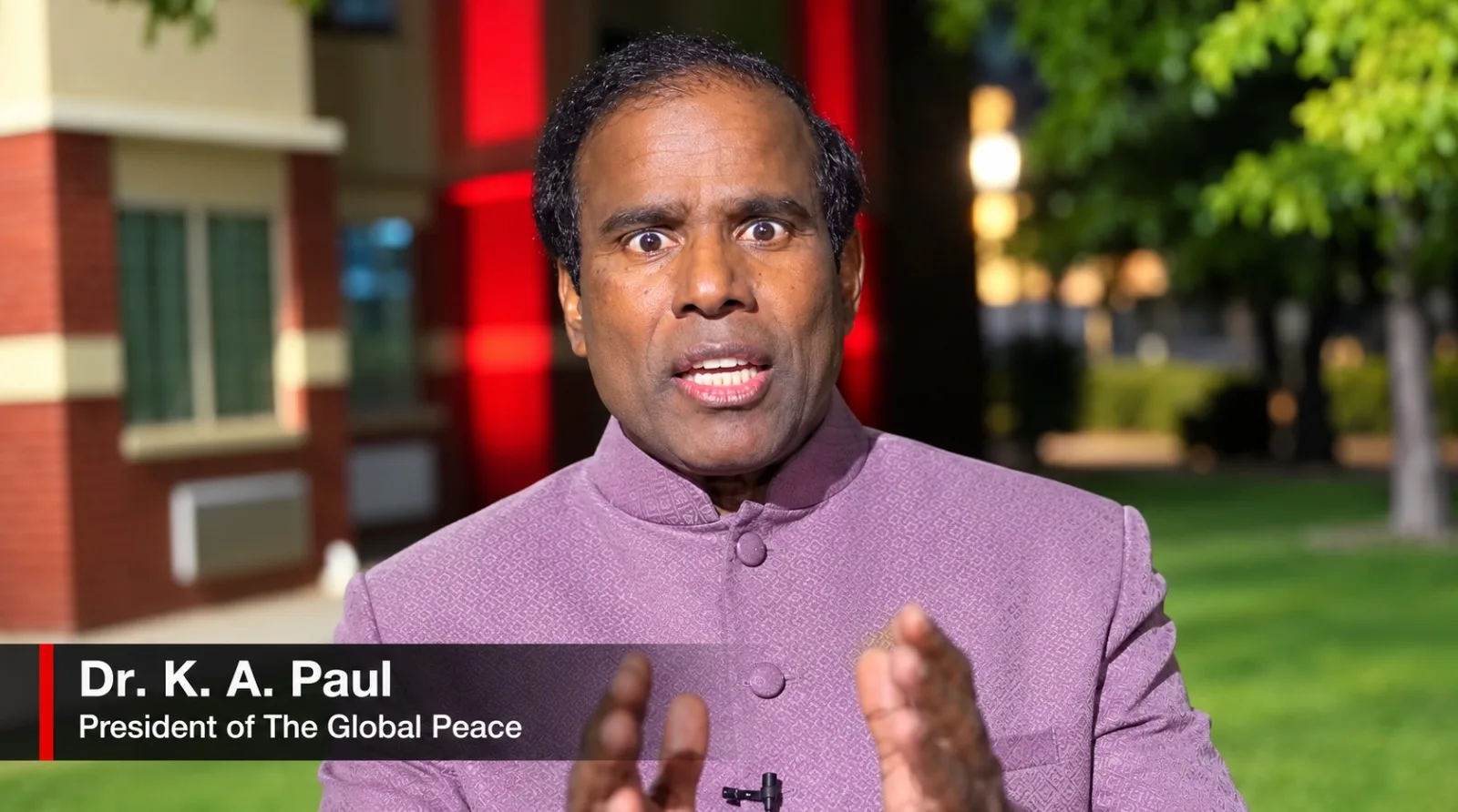 K. A. Paul Warns of Iran War's Global Impact, Calls for Peace